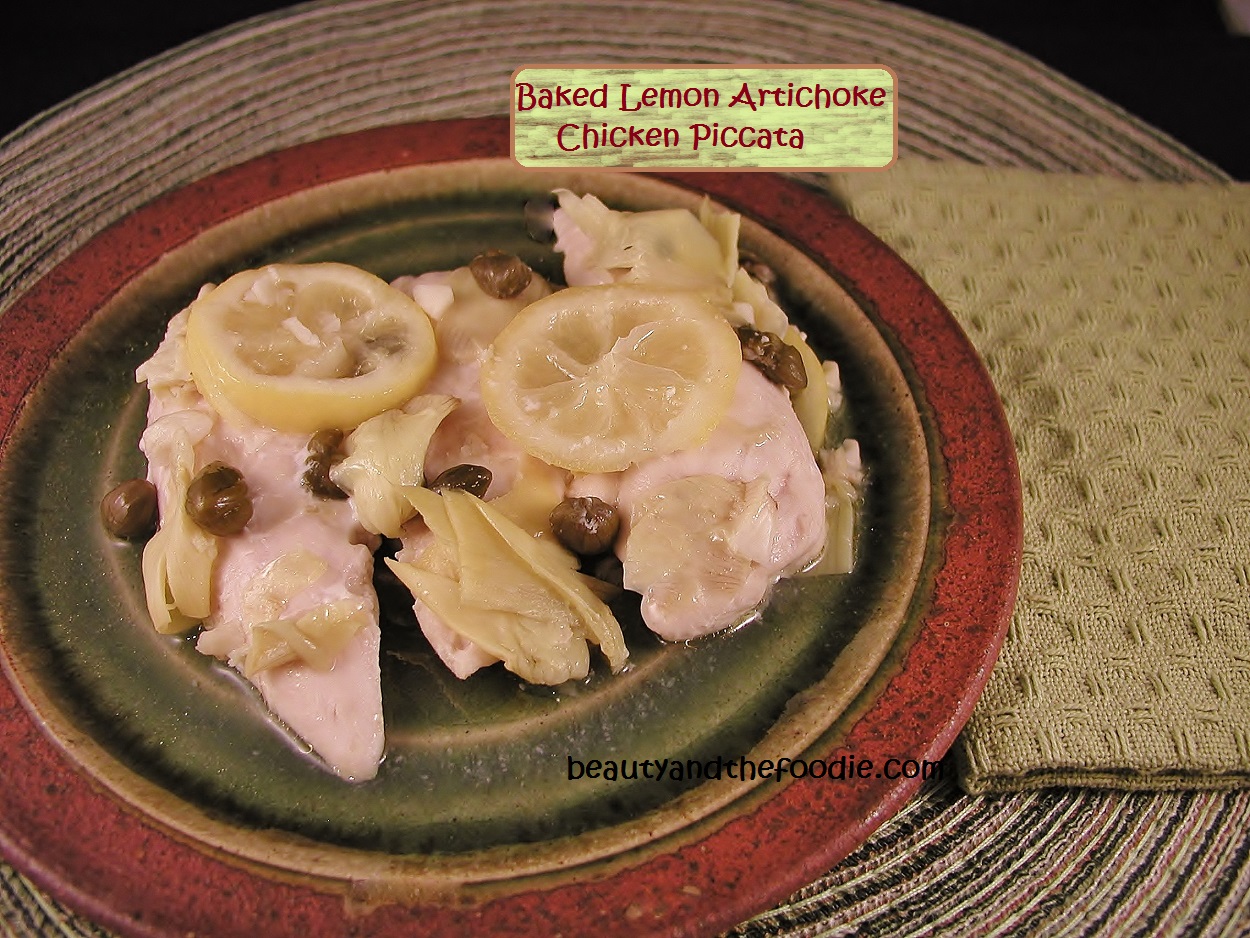 Baked Lemon Artichoke Chicken Piccata