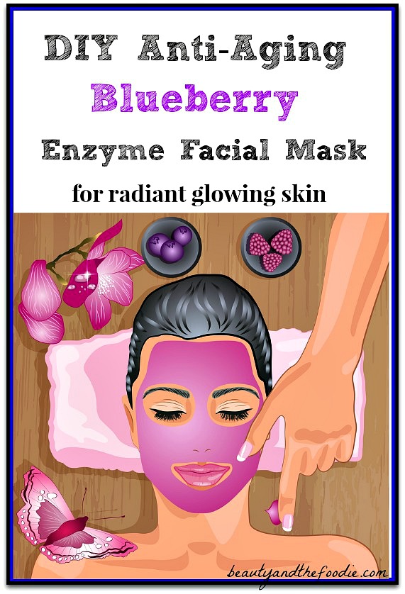 Anti-Aging Blueberry Enzyme Facial mask / beautyandthefoodie.com